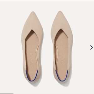 Rothy's The Point flat in ecru